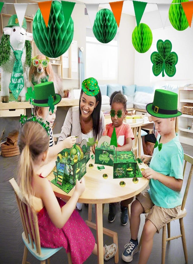 Vecacosic Leprechaun Trap Kit for Kids, Wood DIY How to Catch A Leprechaun Kit St Patricks Day Leprechaun Trap Decorations, Funny Leprechaun Trap Kit Supplies Toys Crafts Gift (A) - Image 5